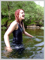  West Highland Waterbabes play in the stream featuring Morgana, the lass from Argyll 